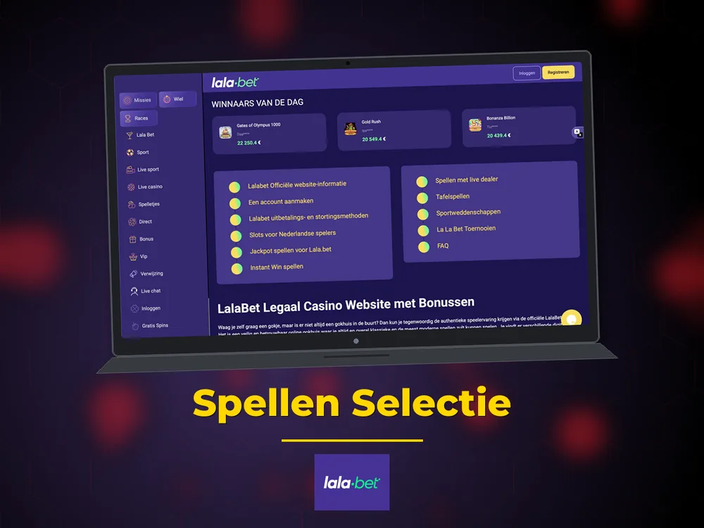 lalabet casino nederland - Spellen Selectie