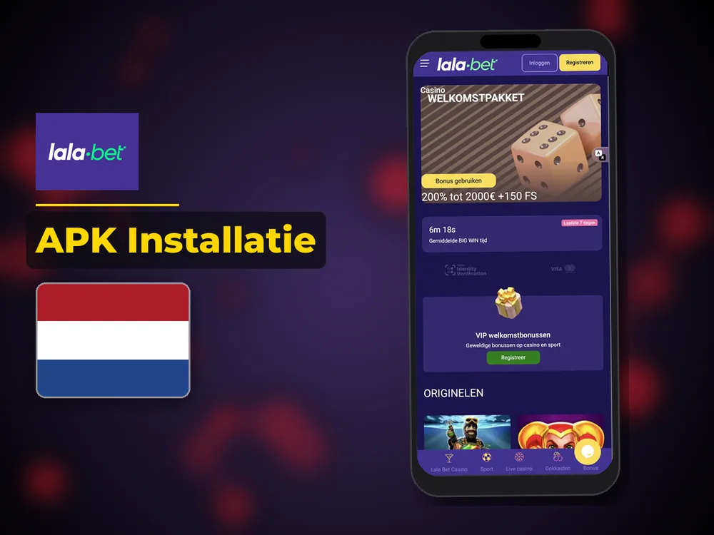 lalabet casino nederland - APK Installatie