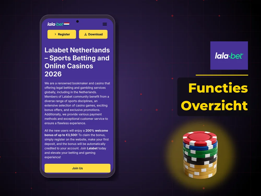 lalabet casino nederland - Functies Overzicht