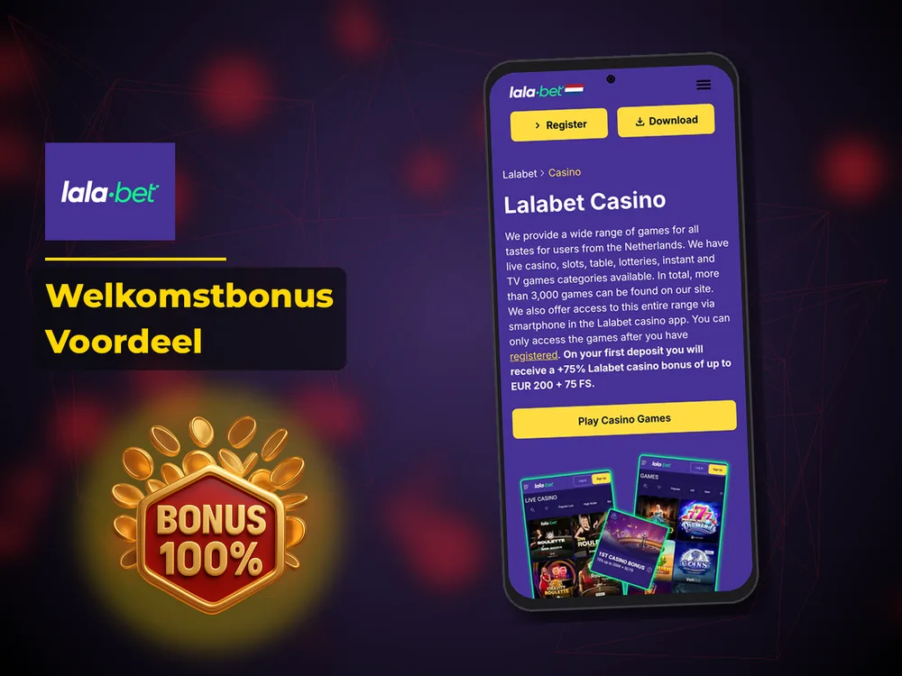 lalabet casino nederland - Welkomstbonus Voordeel