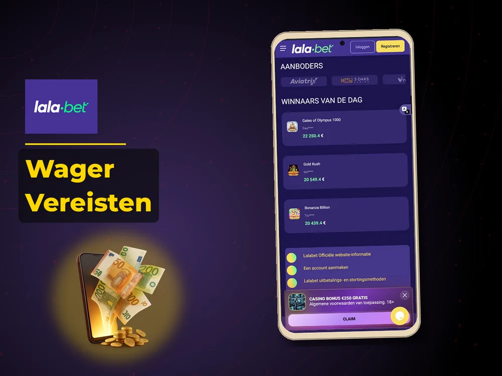 lalabet casino nederland - Wager Vereisten