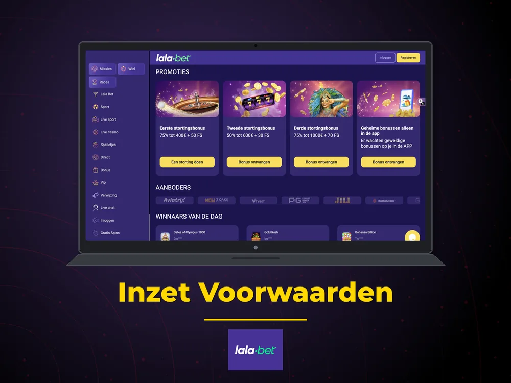 lalabet casino nederland - Inzet Voorwaarden