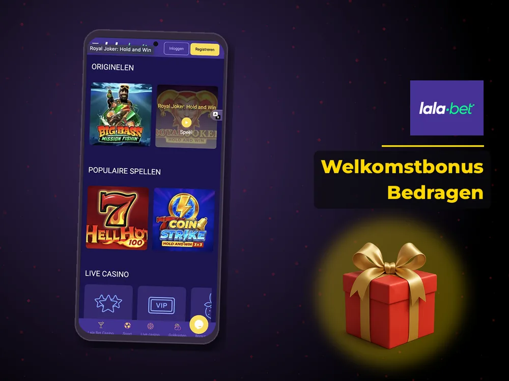 lalabet casino nederland - Welkomstbonus Bedragen