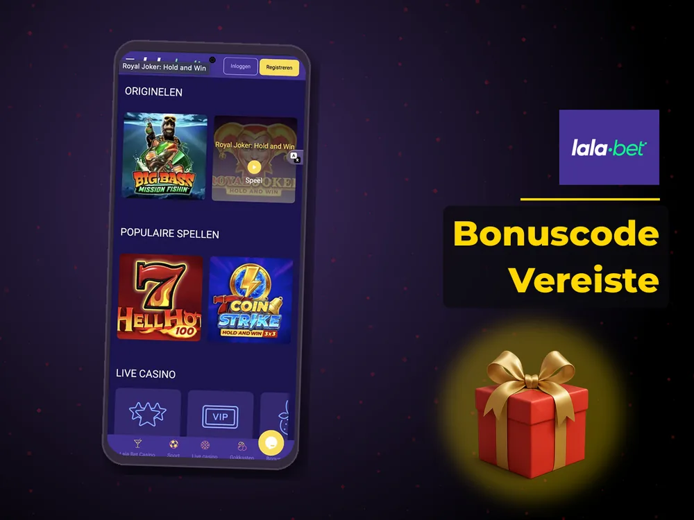 lalabet casino nederland - Bonuscode Vereiste