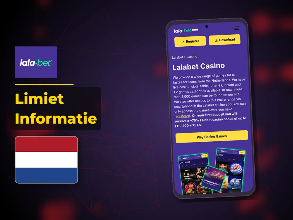 lalabet casino nederland - Limiet Informatie