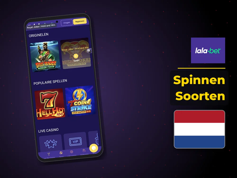 lalabet casino nederland - Spinnen Soorten
