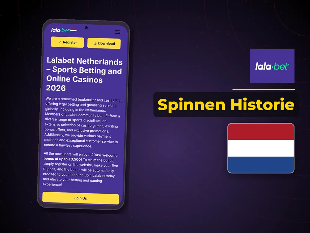 lalabet casino nederland - Spinnen Historie