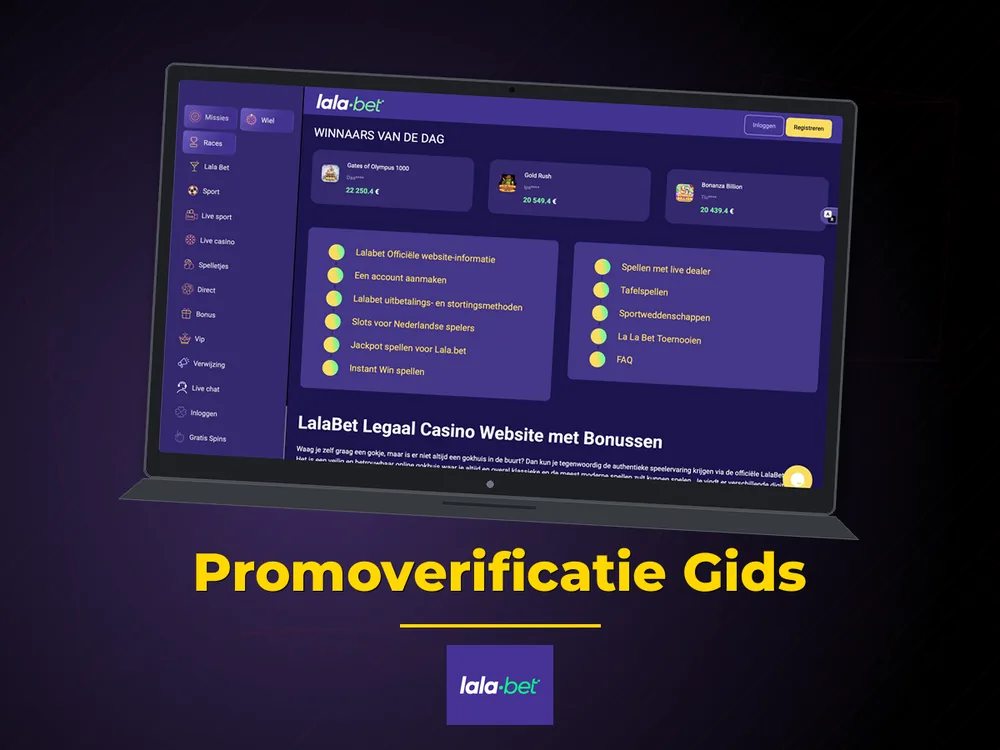 lalabet casino nederland - Promoverificatie Gids